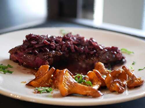 [Réflexe carnassier...] 🍄 Onglet sauce au vin et girolles. - Les Gourmands disent ...