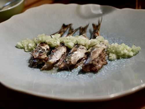 [Retour aux fourneaux...] 🐟 Filets de sardines grillées. Sauce acidulée au concombre. - Les Gourmands disent ...