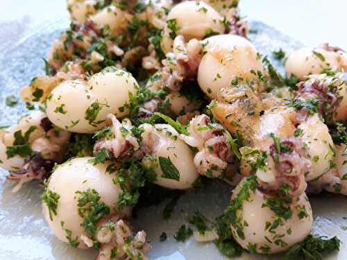 [Retour aux fourneaux!] 🐙 Poêlée de supions. - Les Gourmands disent ...