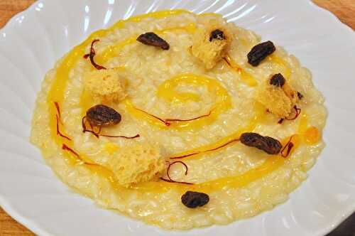 Risotto au safran et panettone. - Les Gourmands disent ...