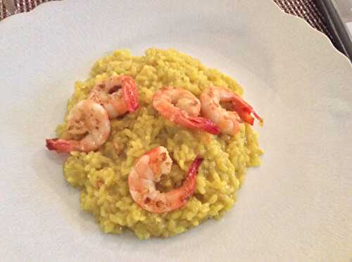 Risotto aux crevettes et curcuma. - Les Gourmands disent ...