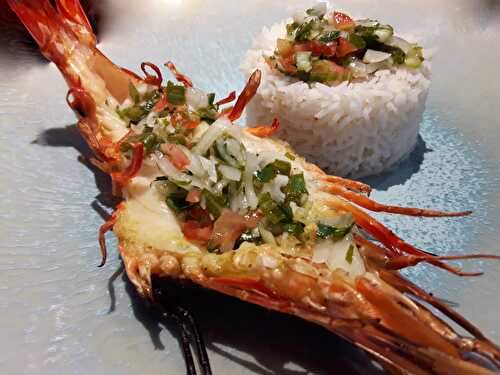 [Sur les braises!] 🦐 Crevettes royales sauce épicée. - Les Gourmands disent ...