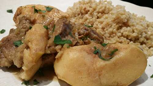 🐑 Tajine d'agneau aux coings et boulgour. - Les Gourmands disent ...