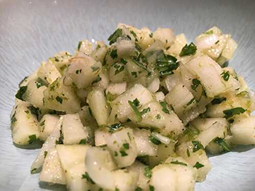 [Tout frais!] Tartare aux poires, au citron vert et à la coriandre. - Les Gourmands disent ...