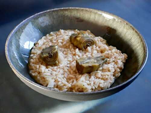 [Un petit air du Sud!] 🍚 Risotto aux artichauts poivrade. Thym frais. - Les Gourmands disent ...