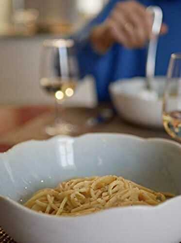 🍝🧀🇮🇹 Spaghetti au pecorino et au poivre.