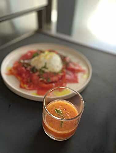 [Partis pris ♻️] Tomates mozzarella et jus de bufflonne.