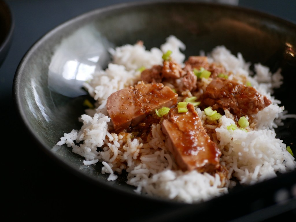 👨‍🍳 Foie de morue – Sauce soja à l’orange.