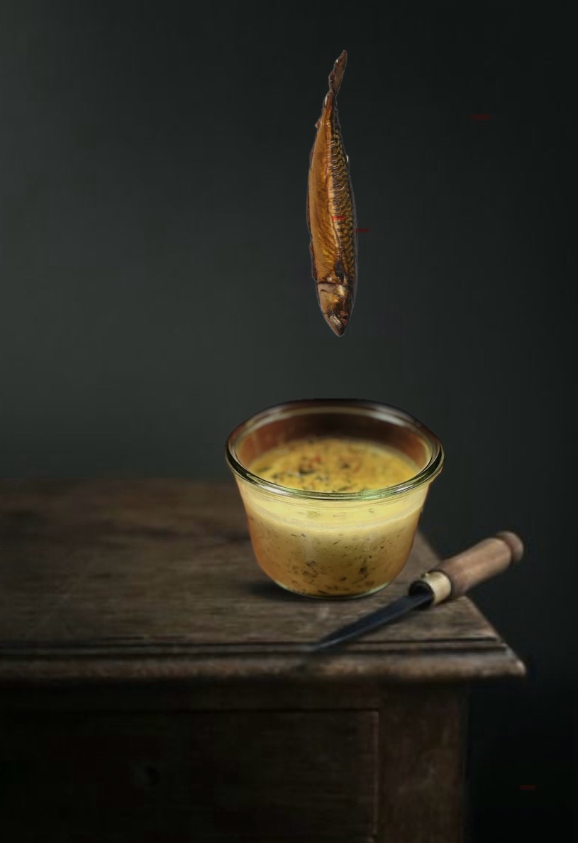 [Partage sur le pouce!] 🐟 Filet de maquereau fumé au curry et fines herbes.