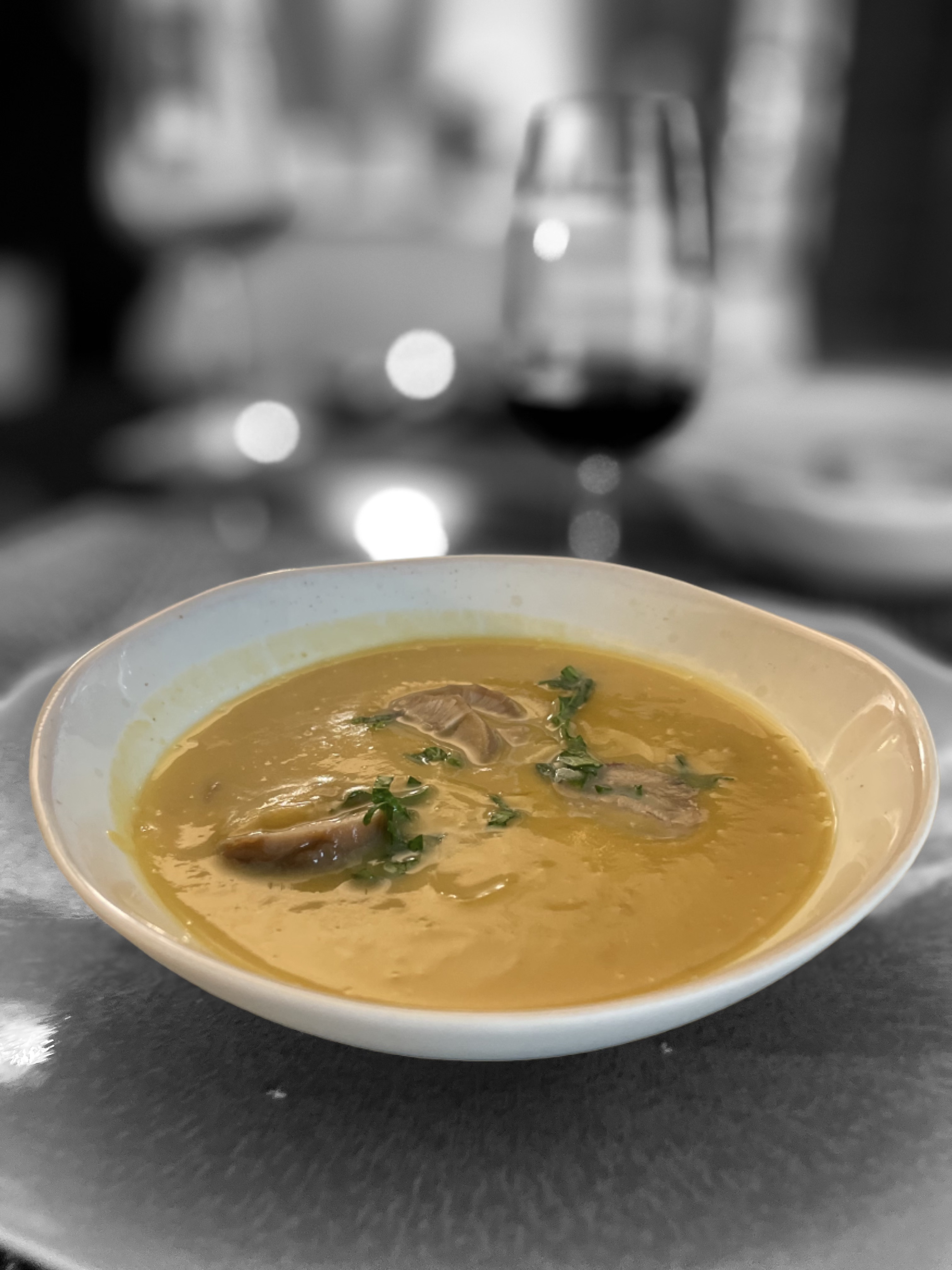 🎃🌰 Velouté de Butternut aux châtaignes et fève Tonka.