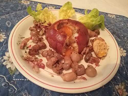 Brioche cocotte aux champignons et aux lardons