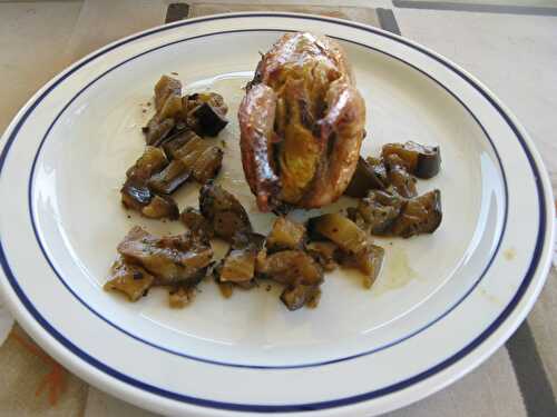 Cailles farcies au poulet et fromage Manchego