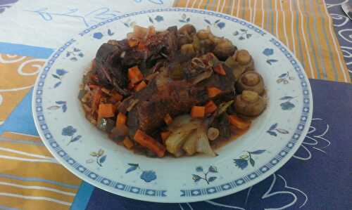 Canard en cocotte aux légumes divers