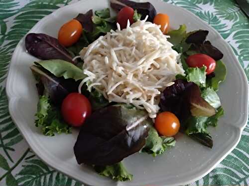 Céleri rémoulade au gingembre et jeunes pousses