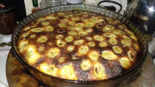 Clafoutis aux raisins blancs moscatel