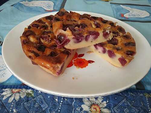 Clafoutis aux raisins noirs et au cognac