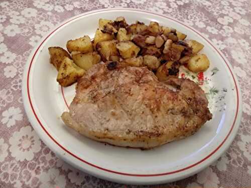 Côtelettes de porc au thym et au miel