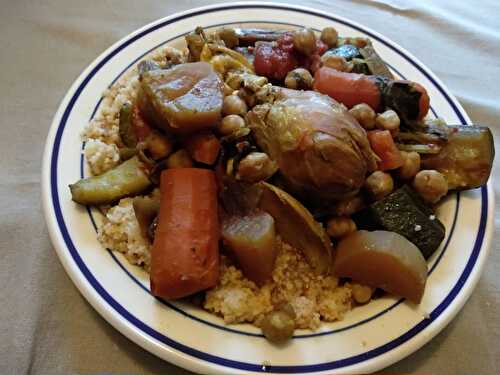 Couscous au poulet et 7 légumes