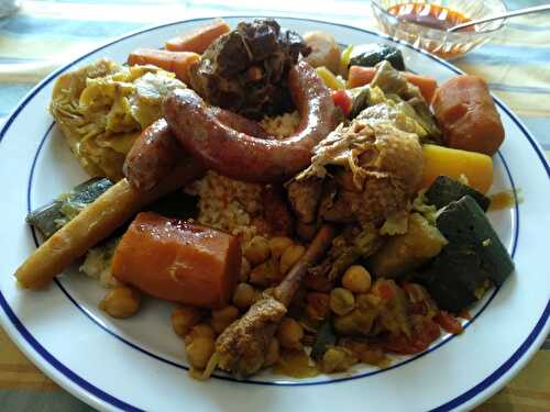 Couscous judéo sépharade à l’agneau et au poulet