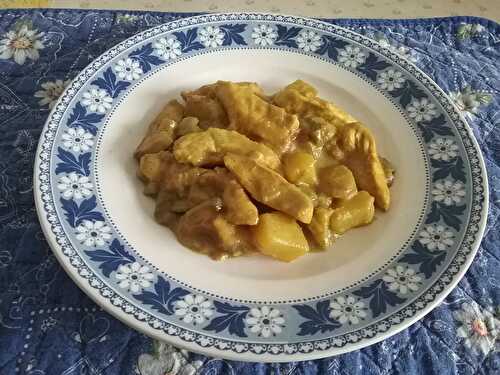 Curry de poulet asiatique