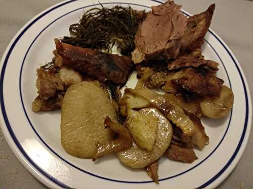 Épaule d'agneau au fenouil et aux pommes de terre