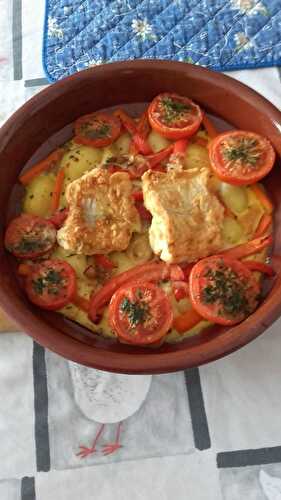 Filets de cabillaud et pommes de terre aux œufs au four