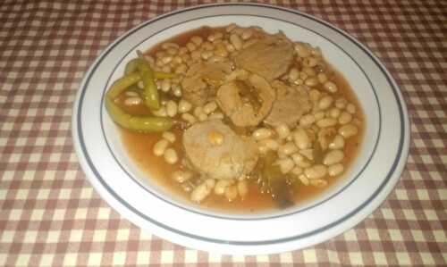 Filets mignons aux haricots blancs - Frijoles con puerco