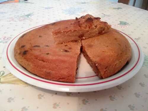 Gâteau de maïs au citron vert et lait de coco - Arepa dominicana