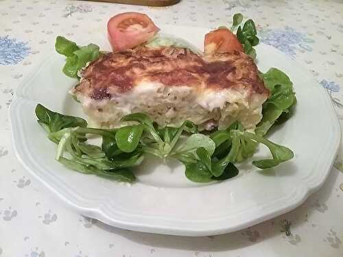 Gratin de macaronis au jambon fumé et au grana padano della mia sorela