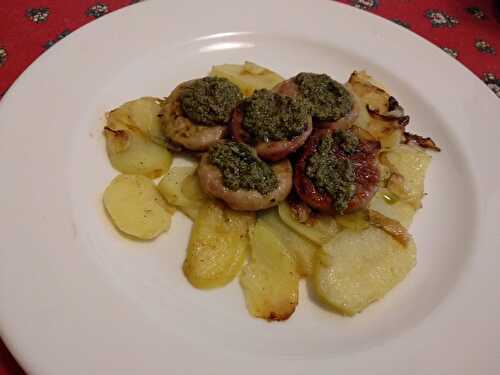 Hamburger de poulet au parmesan et au pesto vert