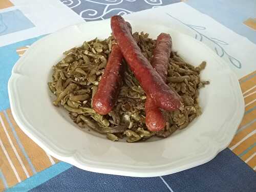 Haricots verts et merguez aux épices