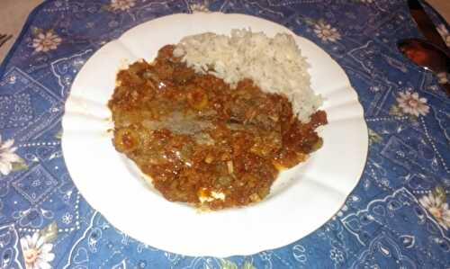 Langue de boeuf sauce piquante à la méditerranéenne