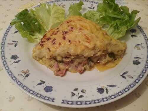 Lasagnes au jambon de pays et fromage de Comté