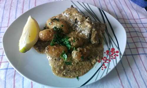 Matelote de roussette à la crème de cacahouètes