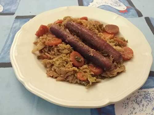 Merguez au chou à ma façon caribéenne