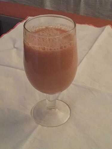 Milk shake de papaye et bananes