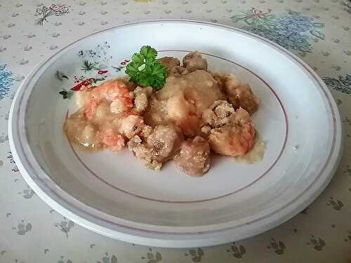 Noix de St Jacques et bouquets à la bretonne