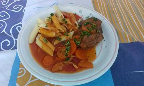 Osso buco d’agneau à la Milanaise et sa gremola