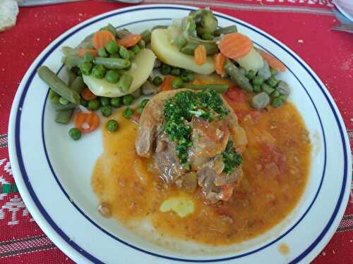 Osso-buco de dinde à la gremolata à la milanaise