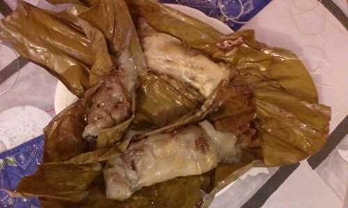 Paquets de manioc farcis à la viande et au fromage