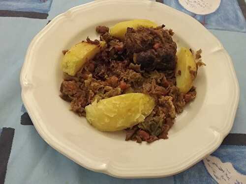 Paupiettes de veau au chou vert et carottes aux navets