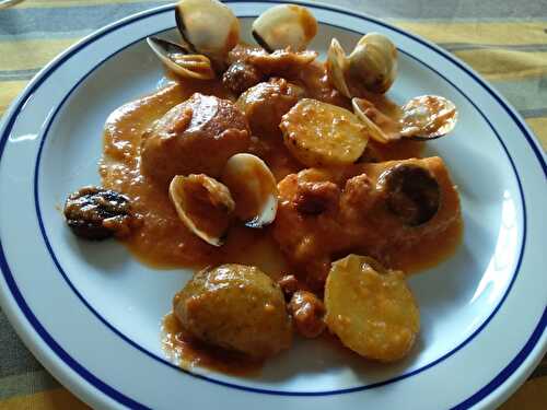 Pavés de cabillaud et chorizo au four
