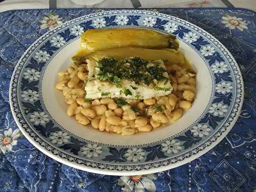 Pavés de merlu et haricots blancs aux endives