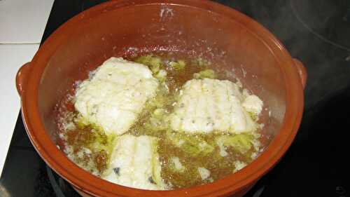 Pavés de morue au pil-pil ou Bacalao al pil-pil