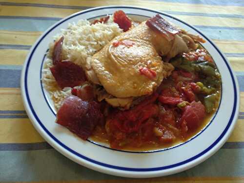 Poulet à la basquaise traditionnel