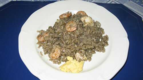 Riz noir aux seiches ou Arroz Negro con sepias