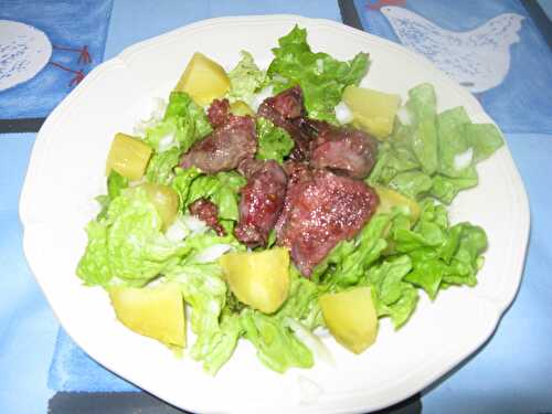 Salade de gésiers de canard confits