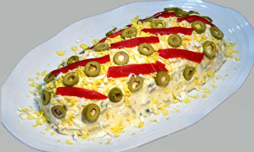 Salade russe traditionnelle maison - Ensaladilla rusa casera