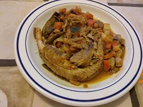 Saumonette aux petits légumes
