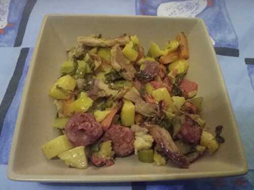 Sauté de porc au chorizo et légumes variés